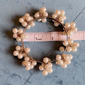 Pearl clusters bangle bracelet ANTHROPOLOGIE